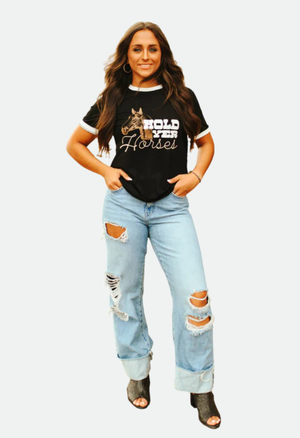 2 Fly Co Hold Yer Horses Tee