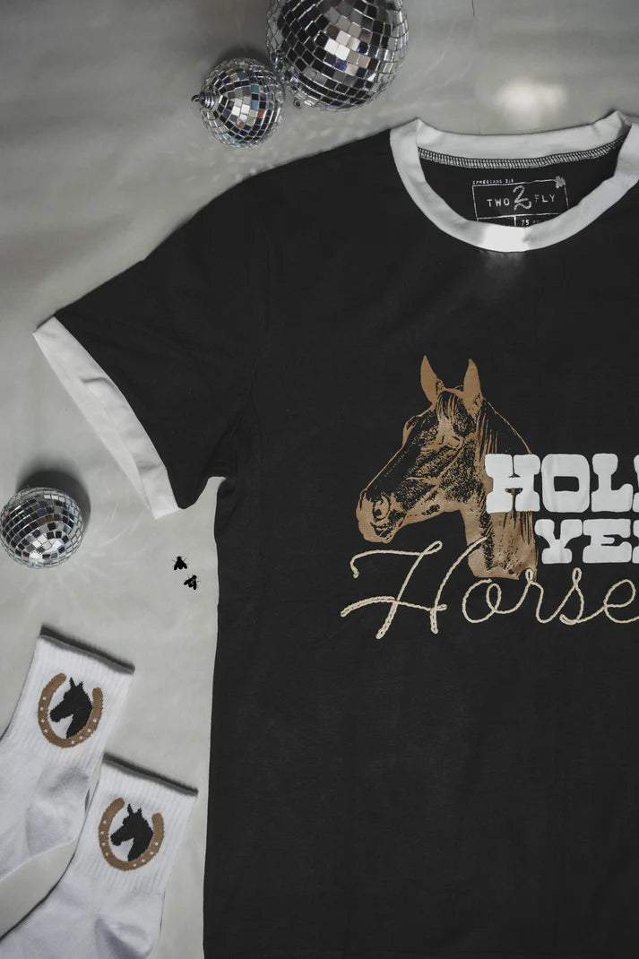 2 Fly Co Hold Yer Horses Tee