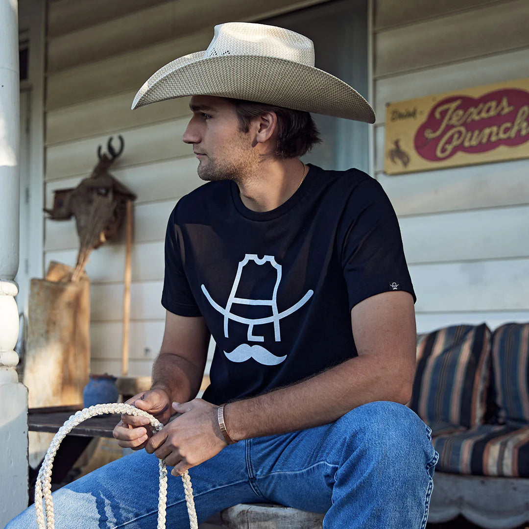 Cowboy Cool Hank T-Shirt Unisex - Black