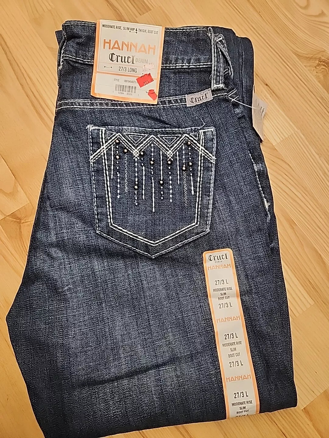 Cruel Denim Ladies Hannah Dark Stone Bootcut Jeans CB7454071