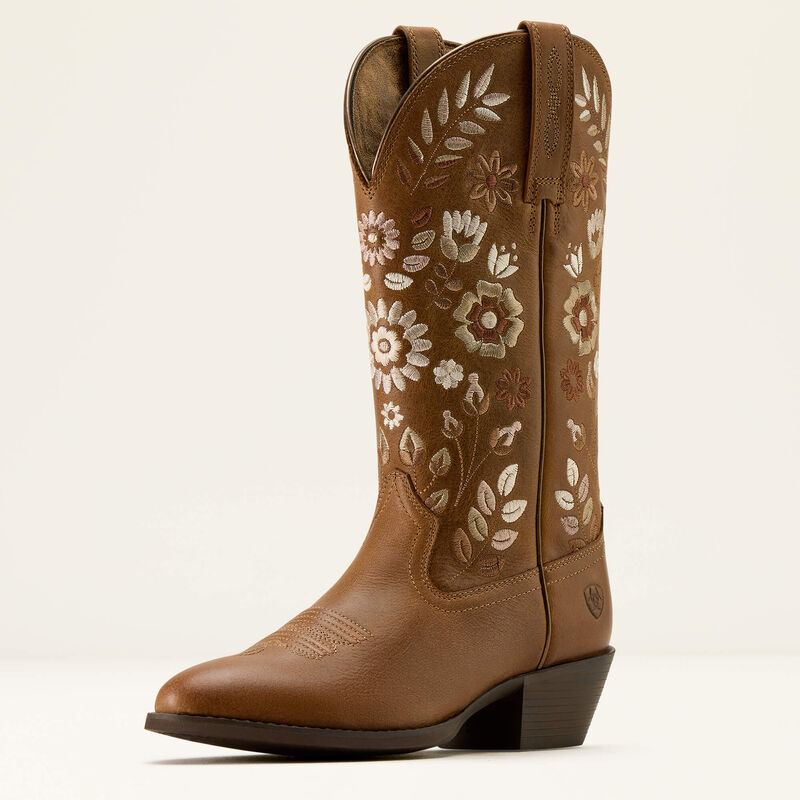 Ariat Women's Heritage Meadow R Toe Western Boot - Toasty Tan
