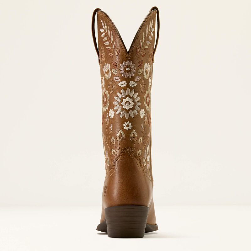 Ariat Women's Heritage Meadow R Toe Western Boot - Toasty Tan