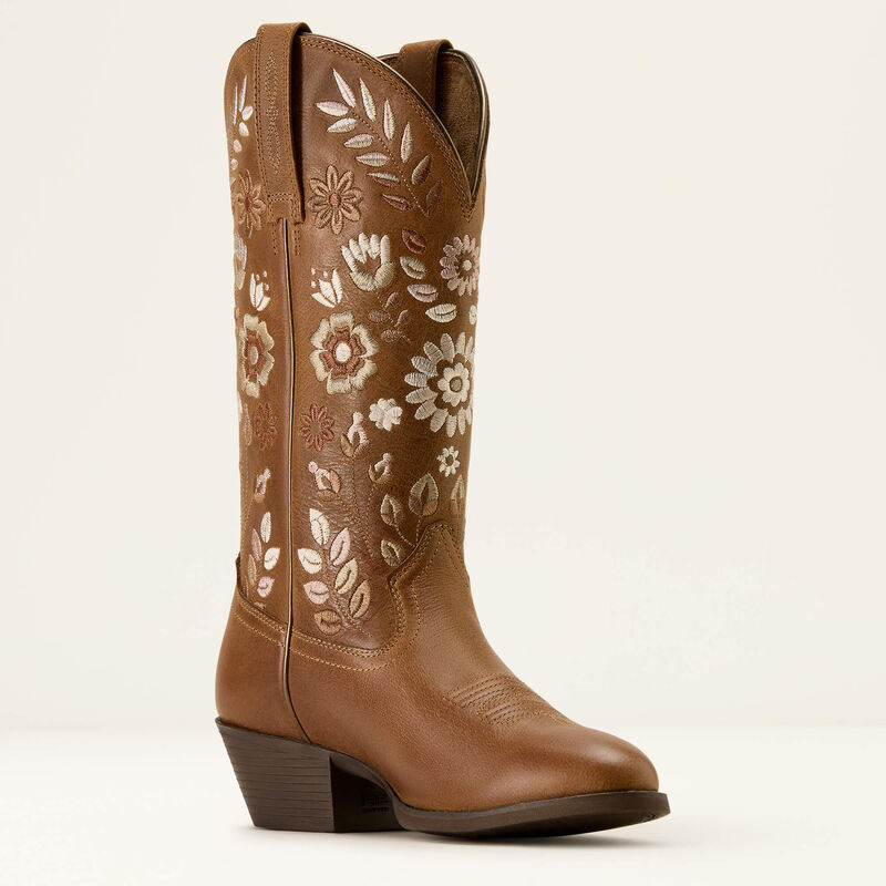 Ariat Women's Heritage Meadow R Toe Western Boot - Toasty Tan