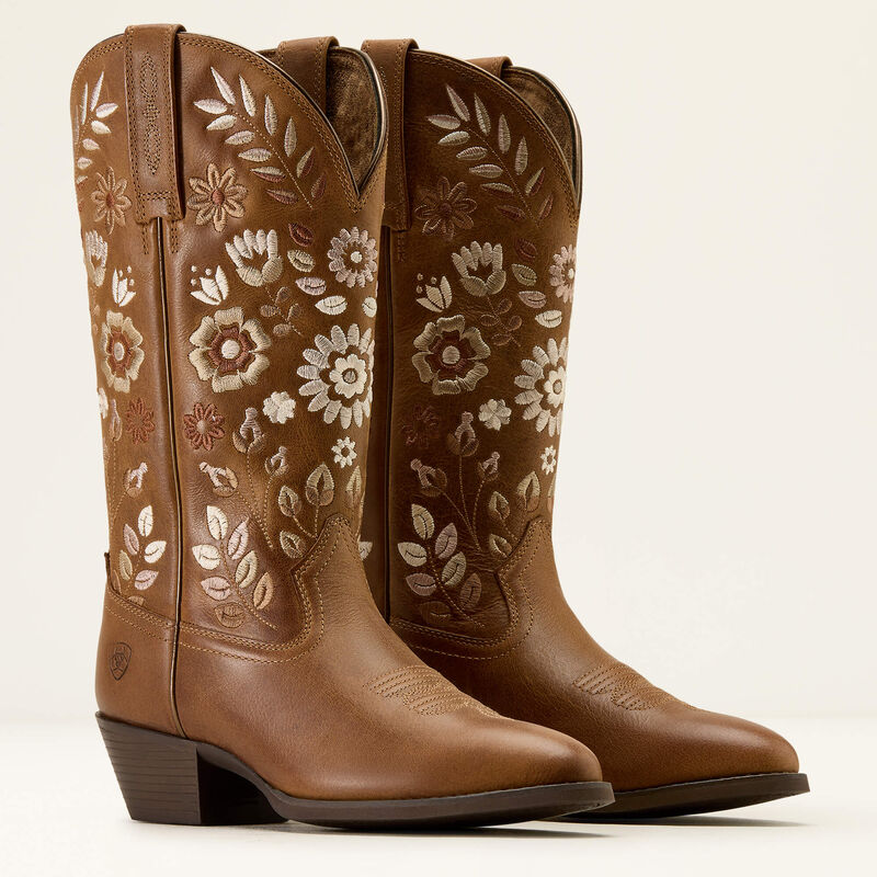 Ariat Women's Heritage Meadow R Toe Western Boot - Toasty Tan