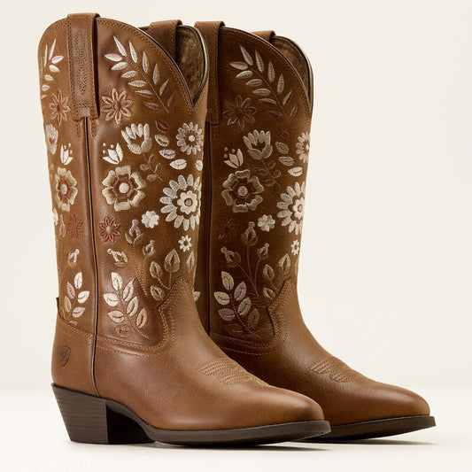 Ariat Women's Heritage Meadow R Toe Western Boot - Toasty Tan