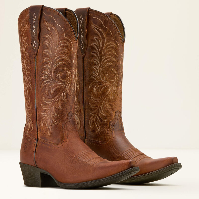 Ariat Women's Heritage X Toe StretchFit Western Boot - Rich Oak