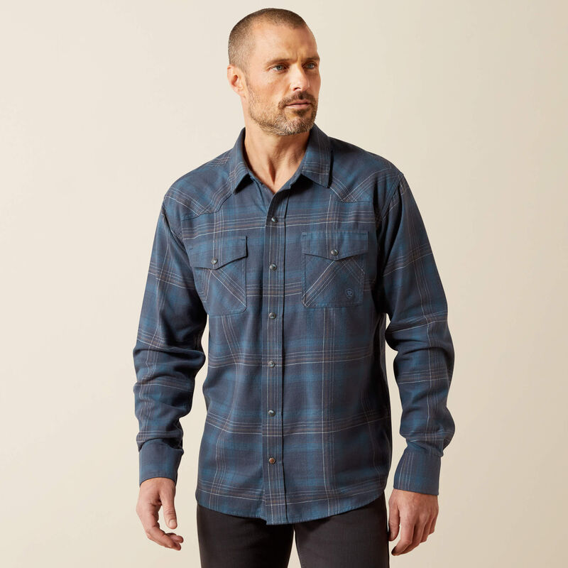 Ariat Men's Higgins Retro Fit Shirt - Navy