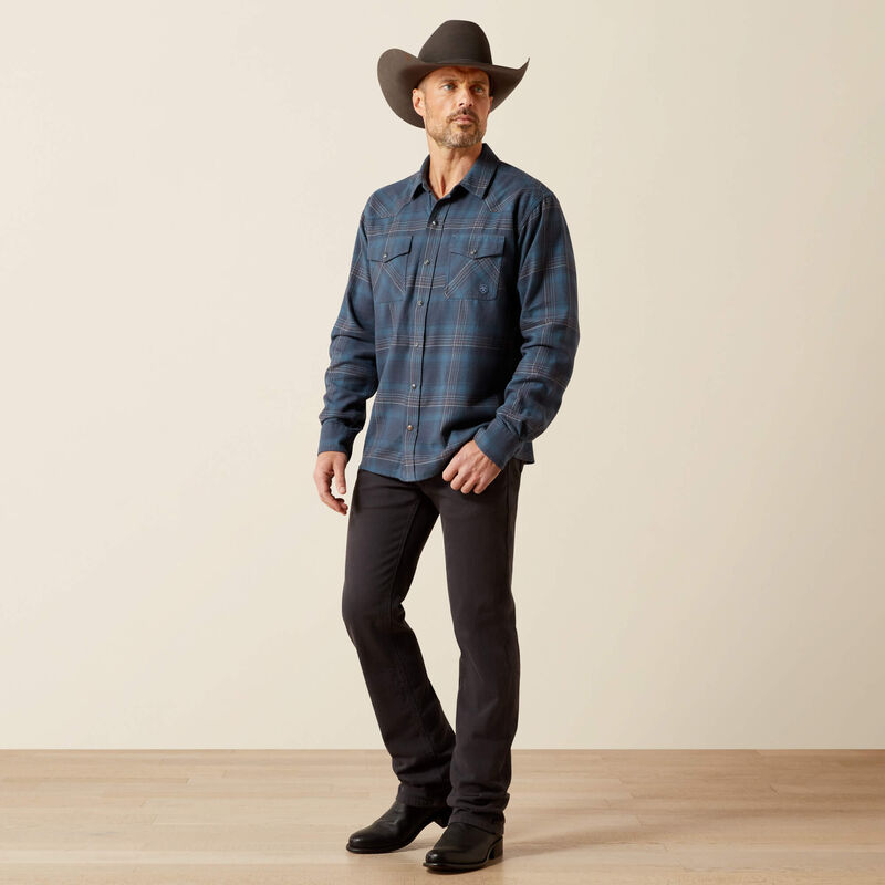 Ariat Men's Higgins Retro Fit Shirt - Navy