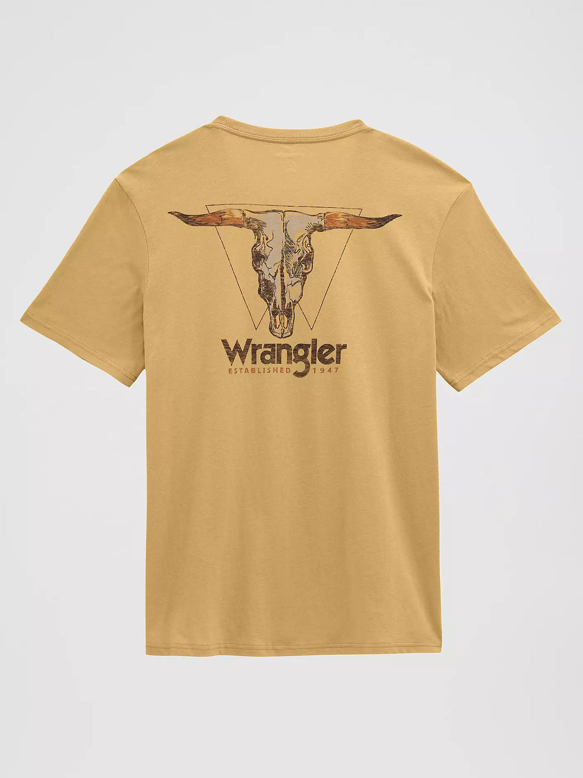 Wrangler Men's High Desert Skull Graphic T-Shirt - Curry Heather