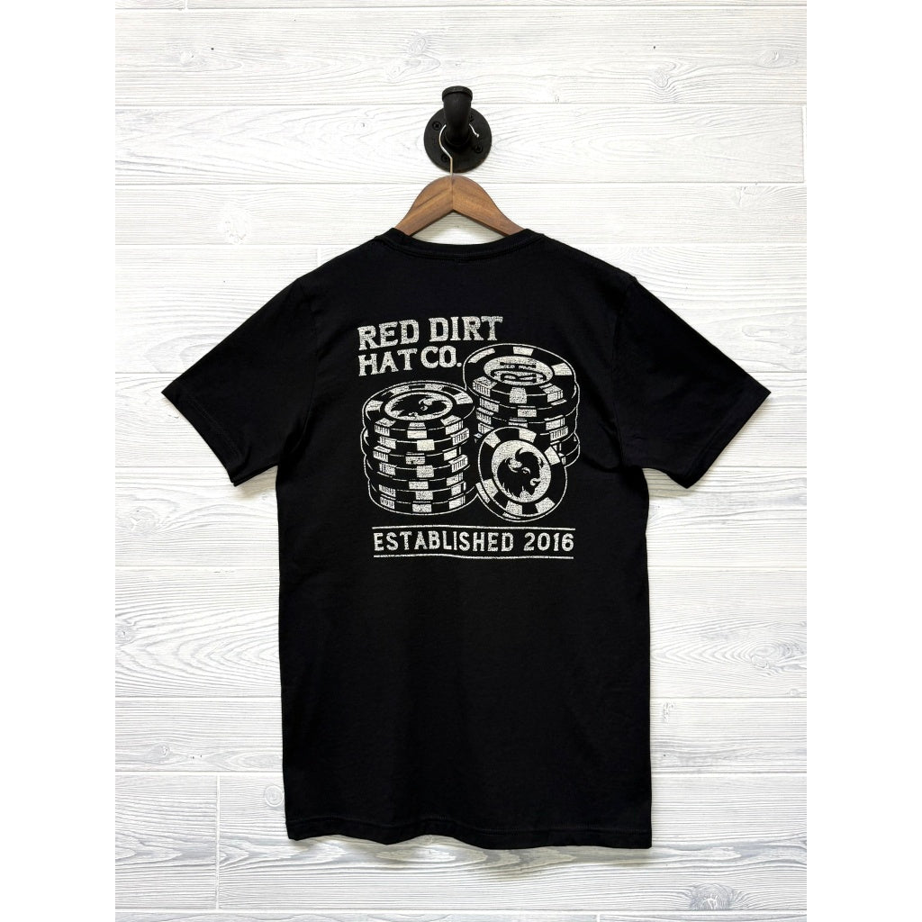 Red Dirt Hat Co. Unisex High Roller T-Shirt - Black