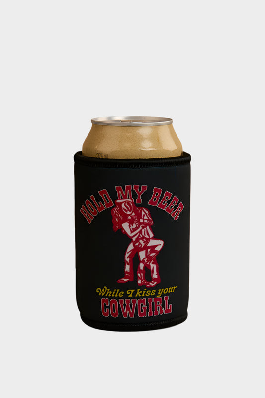 Ringers Western Hold My Beer Stubby Cooler - Black