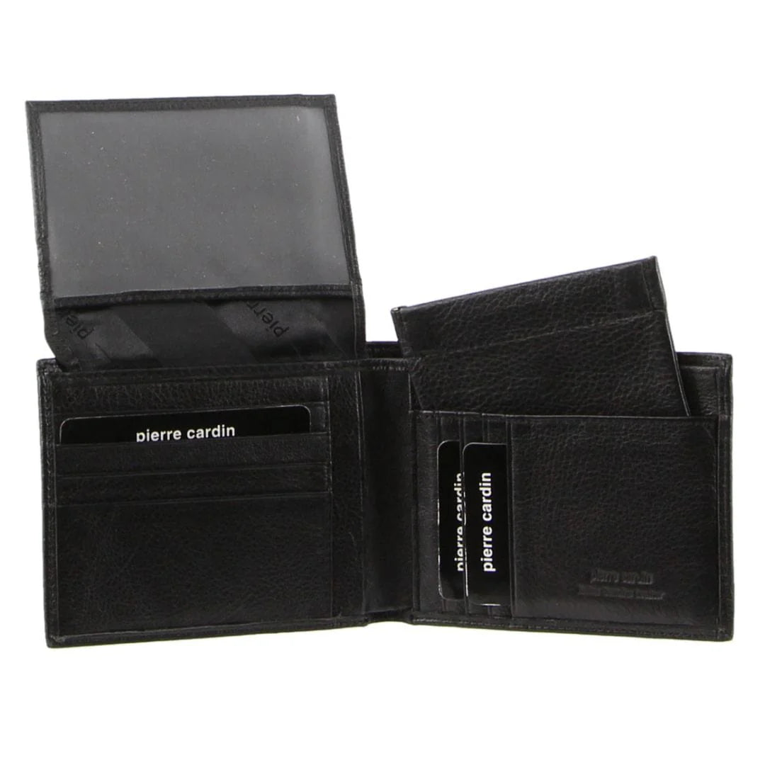 Pierre Cardin Men's Italian Leather Protected RFID Card Holder/Wallet