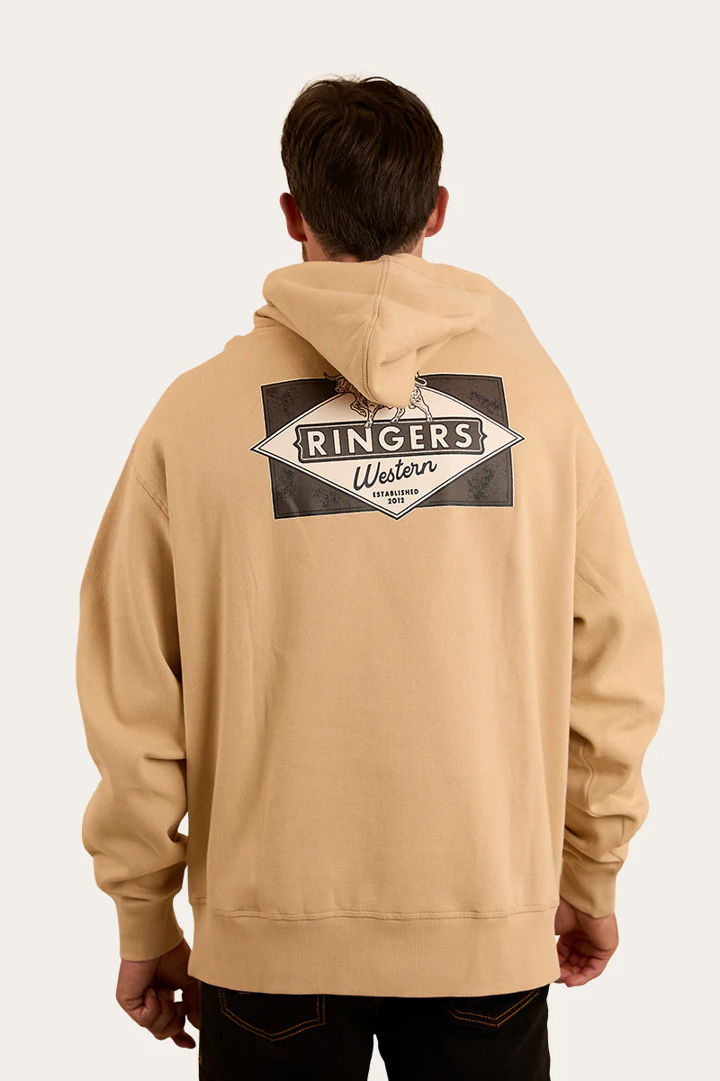 Ringers Western  Mens Hometown Pullover Hoodie - Dark Sand