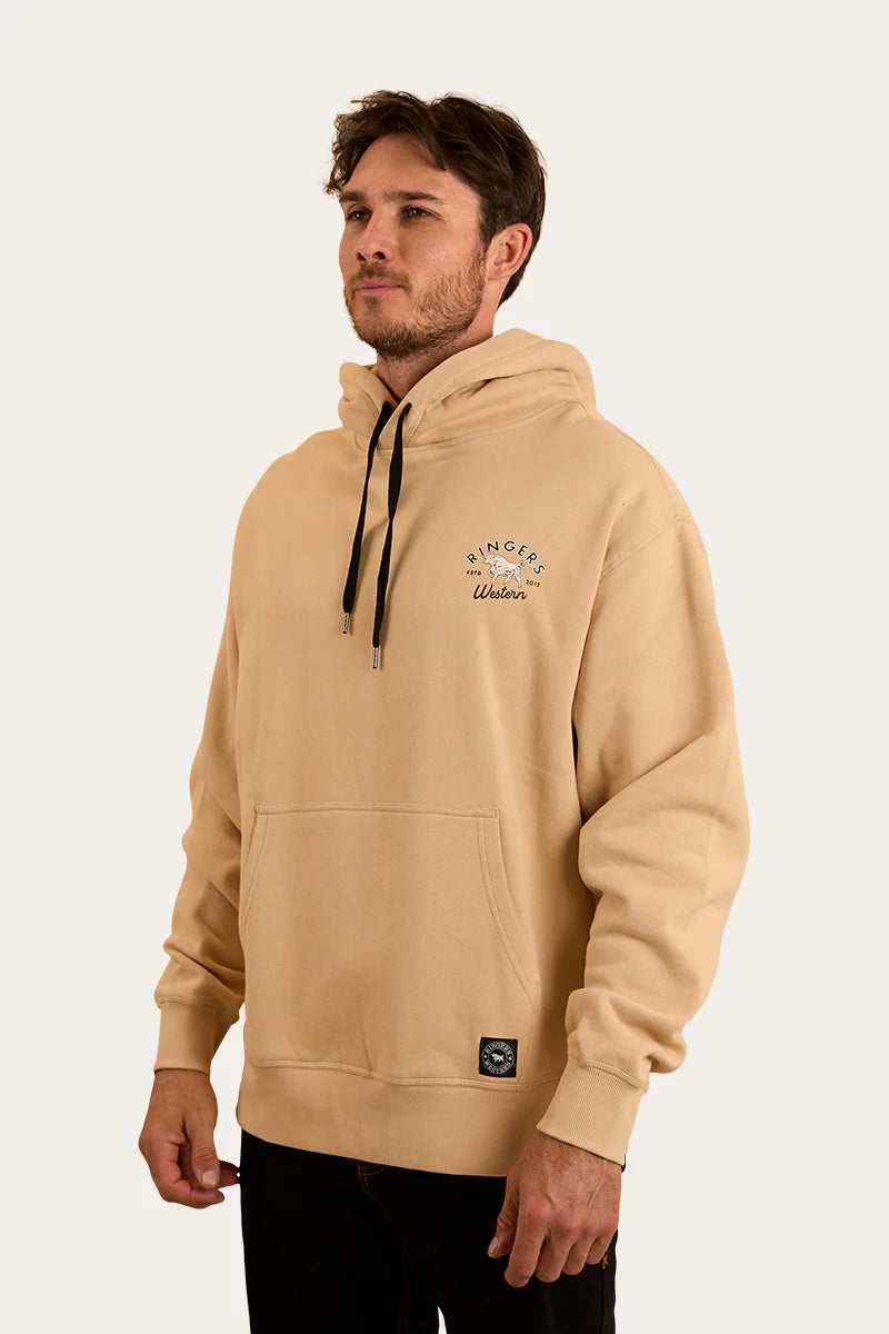 Ringers Western  Mens Hometown Pullover Hoodie - Dark Sand