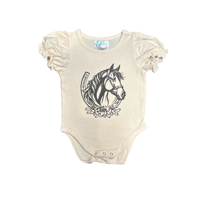 Shea Baby Horseshoe SS Onesie (0-18M)