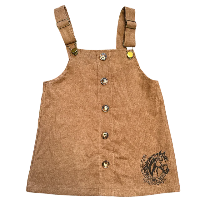 Shea Baby Horseshoe Overall Dress