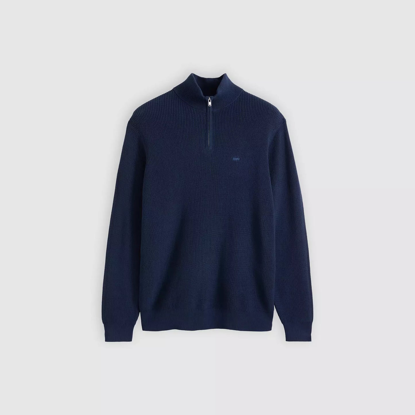 Levis Housemark Quarter Zip Sweater - Blue