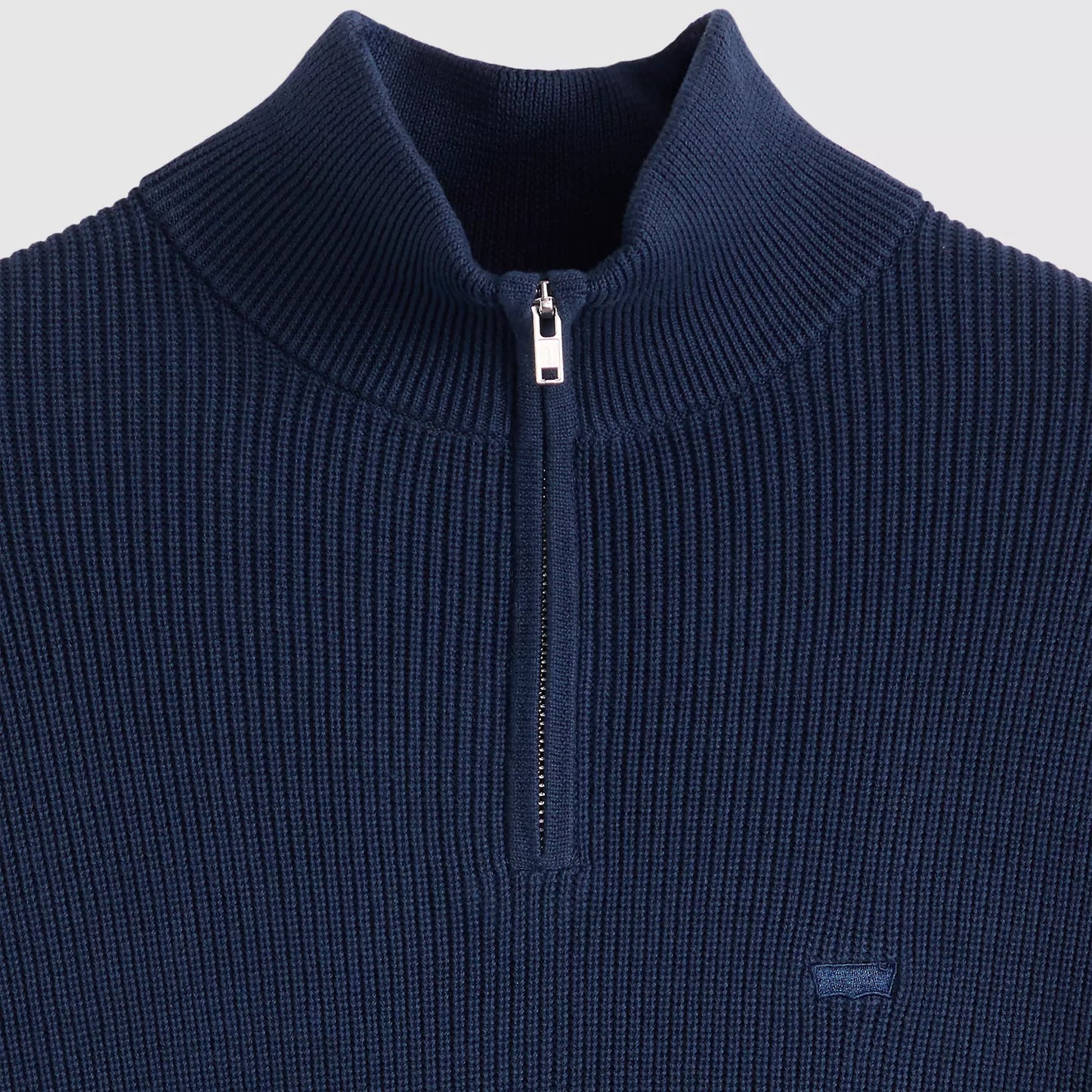 Levis Housemark Quarter Zip Sweater - Blue