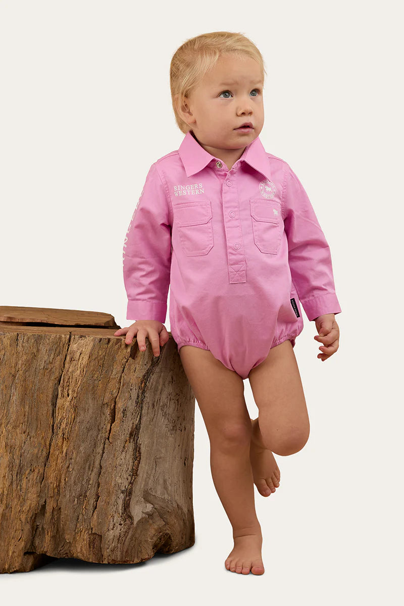Ringers Western Babies Howdy Tot Long Sleeve Workshirt Romper