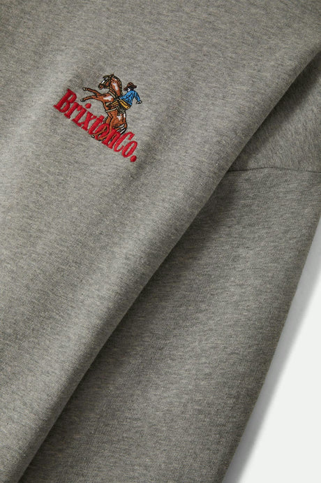 Brixton Inwood W Oversized Fleece - Heather Grey