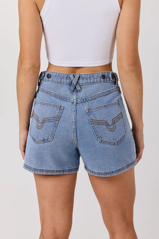 Ringers Western  Women’s Iris Outback Denim Short – Light Blue
