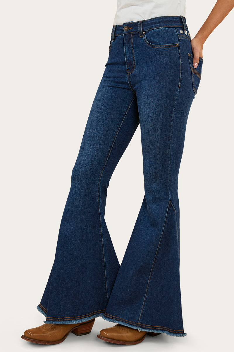Ringers Western Fields Womens Super Flare Jeans - Classic Blue REG