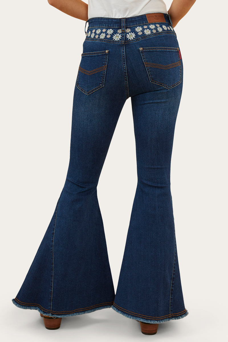 Ringers Western Fields Womens Super Flare Jeans - Classic Blue REG