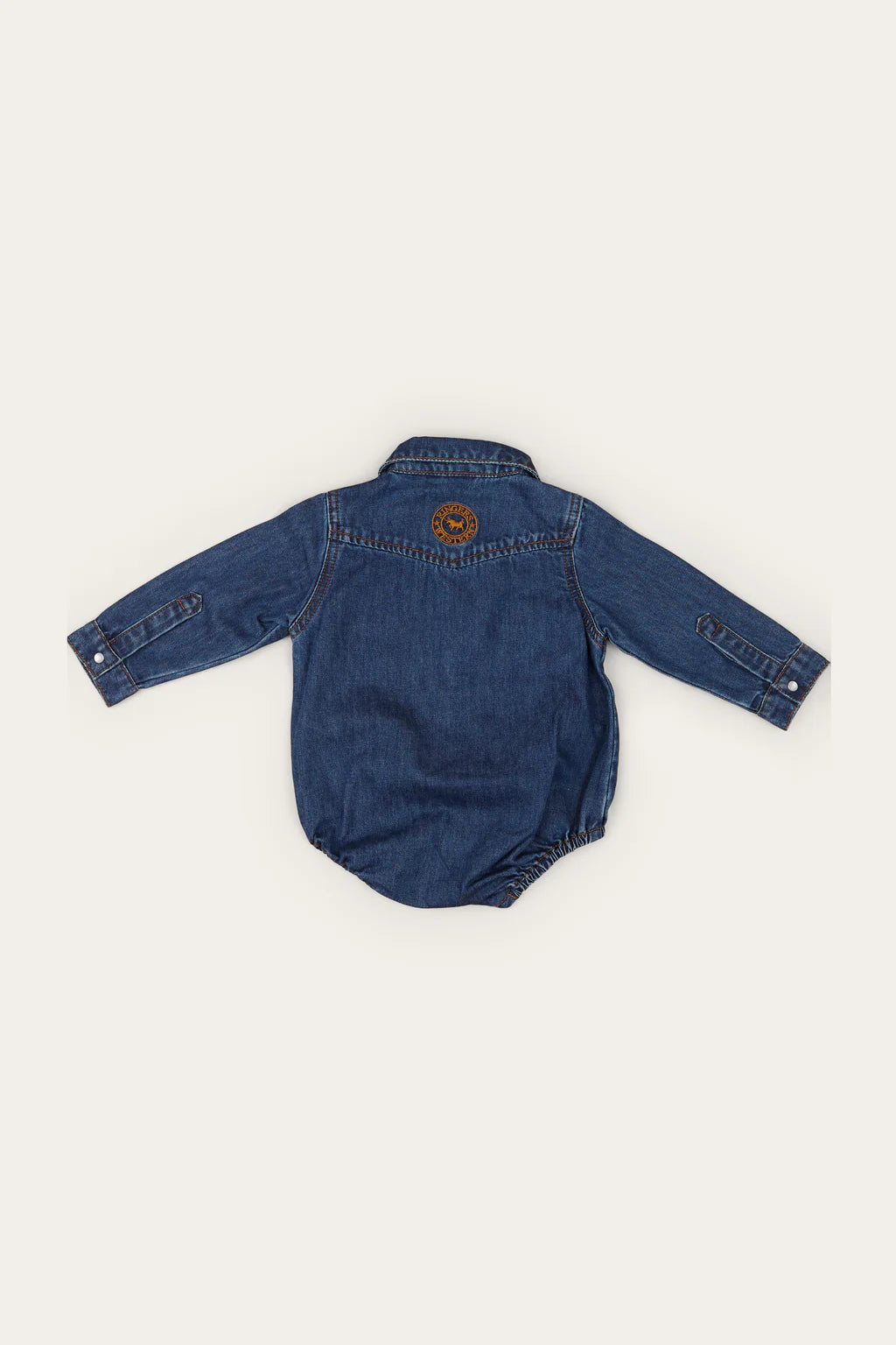 Ringers Western Babies Jax Chambray Western Shirt Romper
