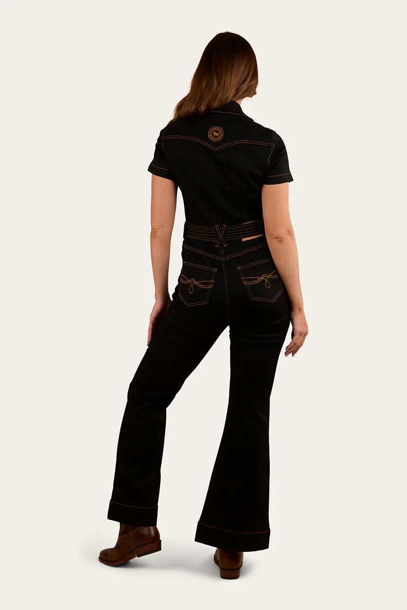 Ringers Western Jazmine Womens Bootleg Jumpsuit - Black