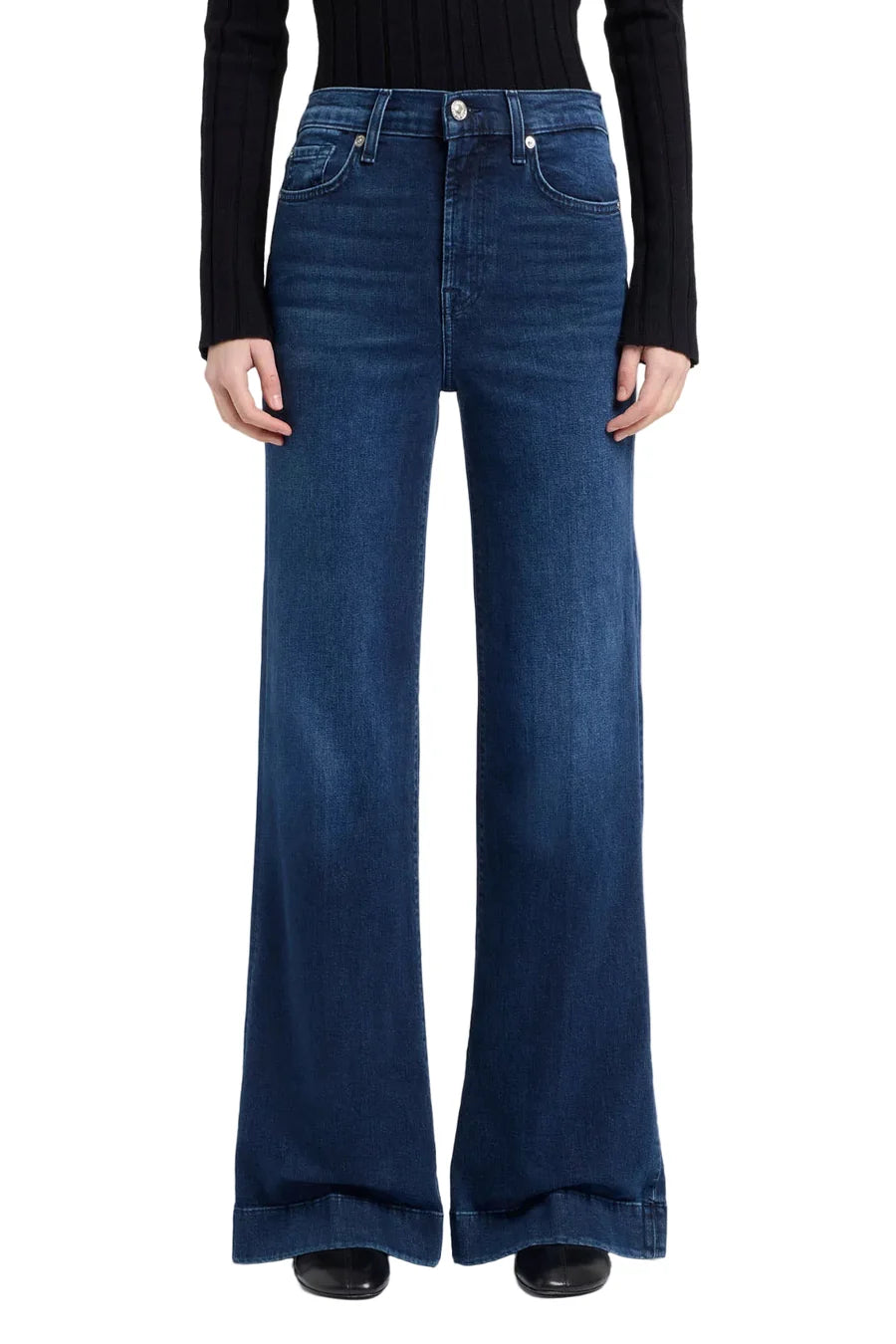 7 For All Mankind Women's Dojo Tailorless Jeans - Shadowleaf