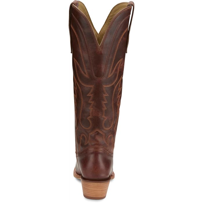 Tony Lama Women's Jess 15" Western - Cognac (Brown)