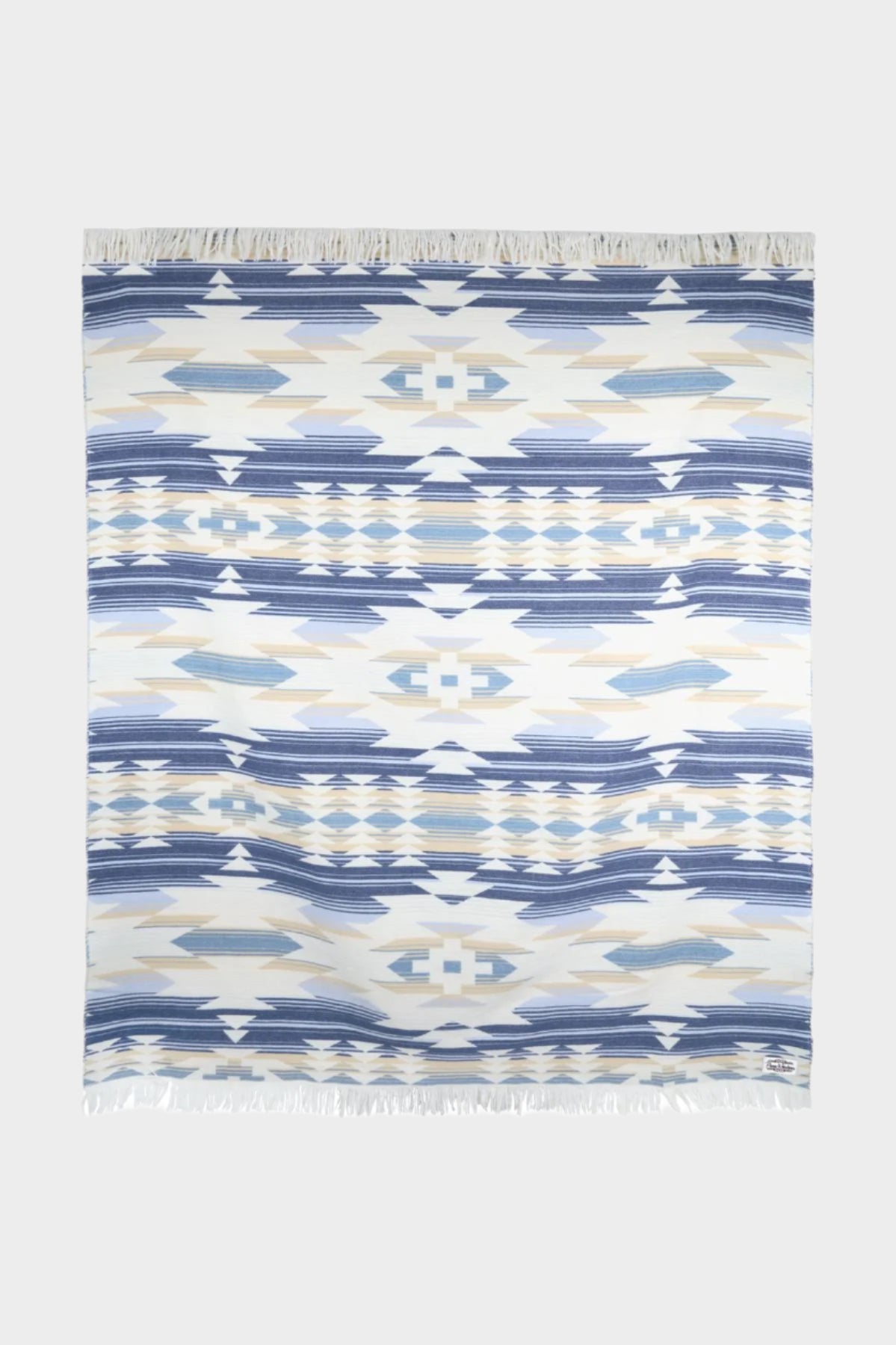 Pure Western Jessa Throw Rug - NATURAL/BLUE