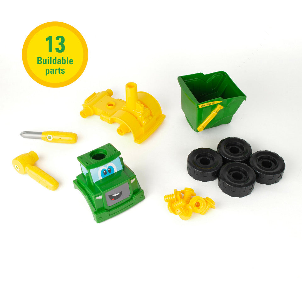 John Deere Build-A-Buddy™ Green Dump Truck 2-in-1 Toy with Screwdriver and Ratchet