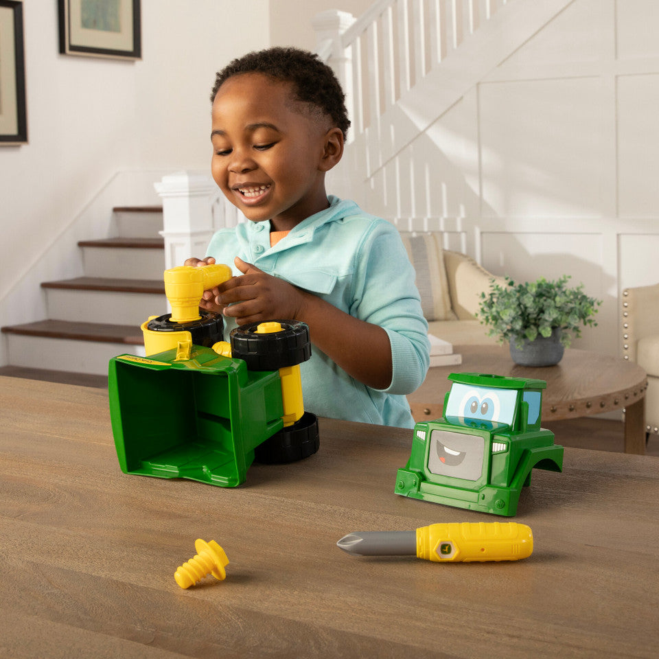 John Deere Build-A-Buddy™ Green Dump Truck 2-in-1 Toy with Screwdriver and Ratchet