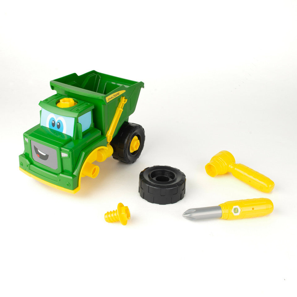 John Deere Build-A-Buddy™ Green Dump Truck 2-in-1 Toy with Screwdriver and Ratchet