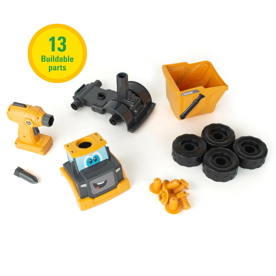 John Deere Build-A-Buddy™ Yellow Dump Truck 2-in-1 Toy with Toy Drill