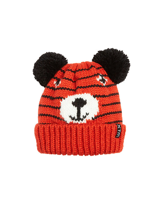 XTM Performance Kids Jumble Animal Knitted Beanie - Tiger