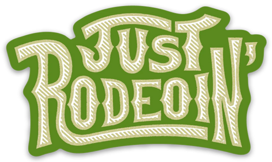 Dale Brisby's Rodeo Time Just Rodeoin Decal