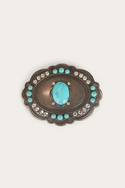 Ringers Western Kelsea Belt Buckle - Antique Silver