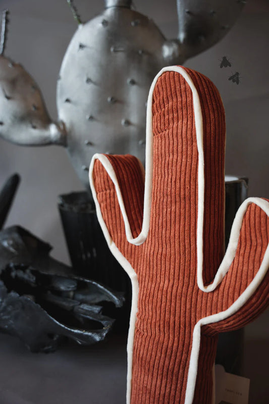 2 Fly Co Kick A Cactus Pillow - Rust
