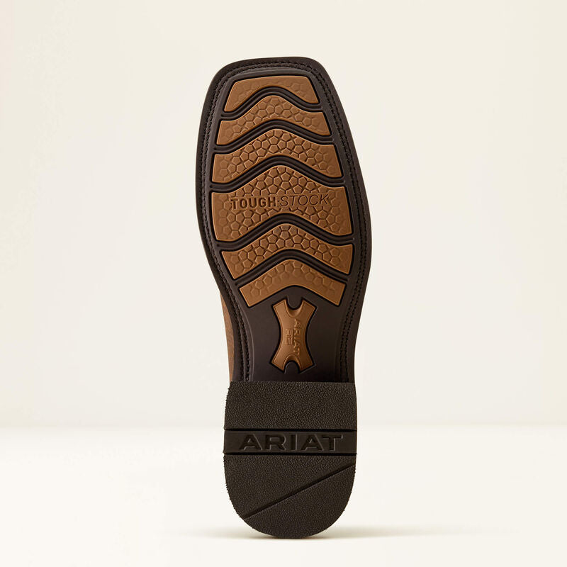 Ariat Men's Kanyon Toughstock VentTEK Wide Square Toe Cowboy Boot - EARTH|ADOBE MOCHA SUEDE