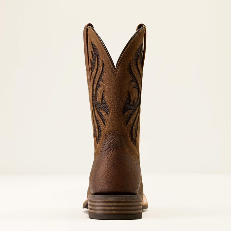 Ariat Men's Kanyon Toughstock VentTEK Wide Square Toe Cowboy Boot - EARTH|ADOBE MOCHA SUEDE