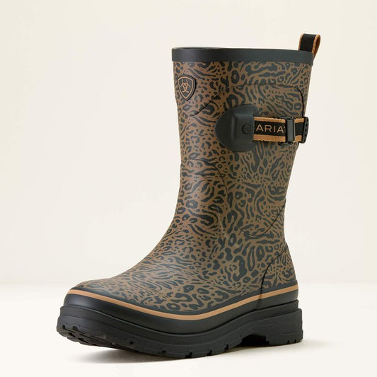 Ariat Women's Kelmarsh Mid Rubber Boot - Ocelot Print