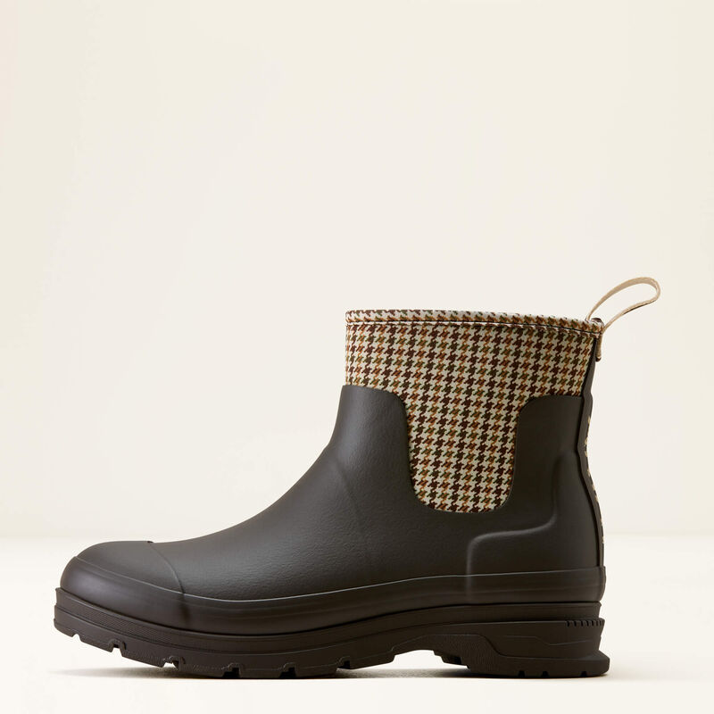 Ariat Women's Kelmarsh Shortie Rubber Boot - Chocolate/Tan Twill
