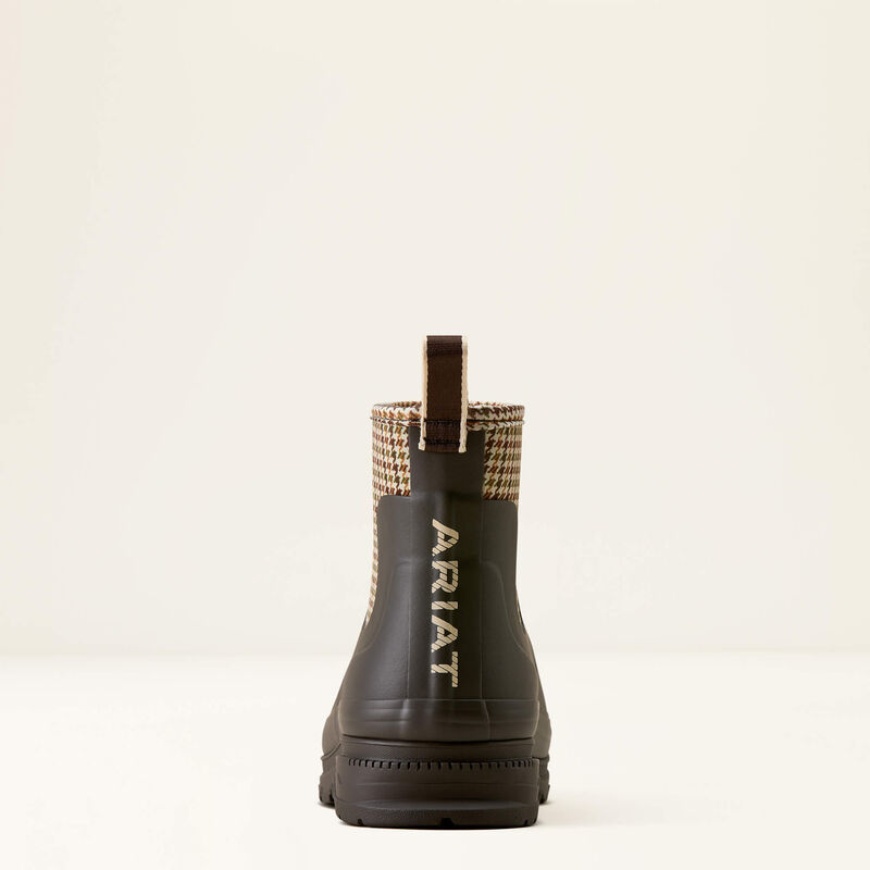 Ariat Women's Kelmarsh Shortie Rubber Boot - Chocolate/Tan Twill