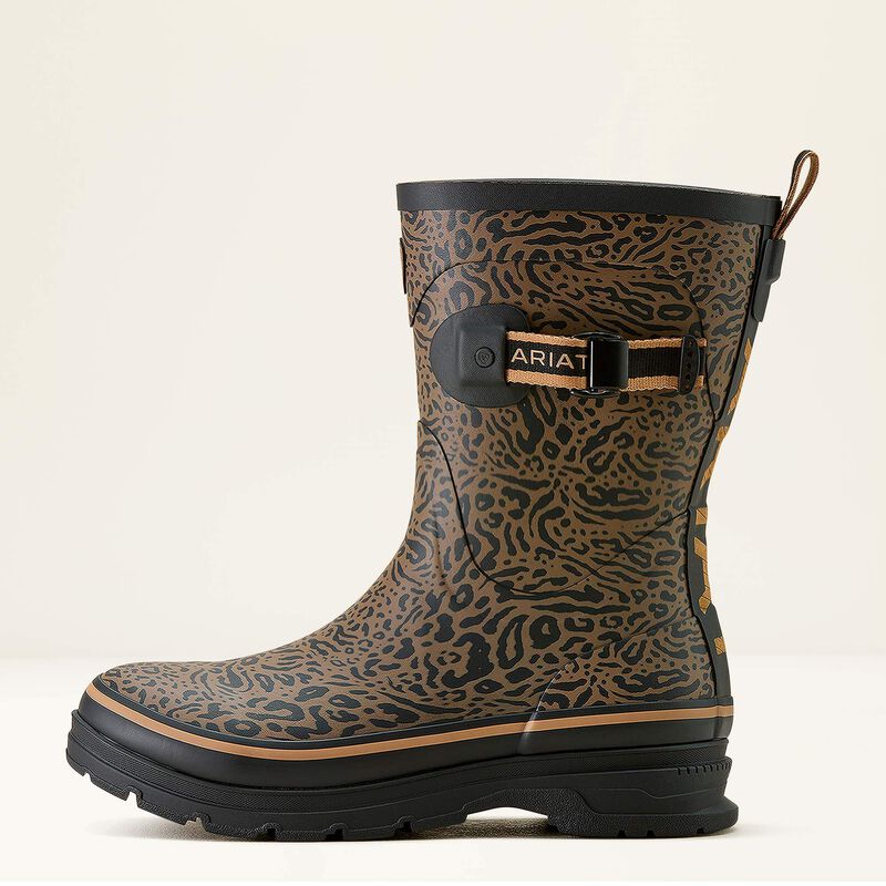 Ariat Women's Kelmarsh Mid Rubber Boot - Ocelot Print