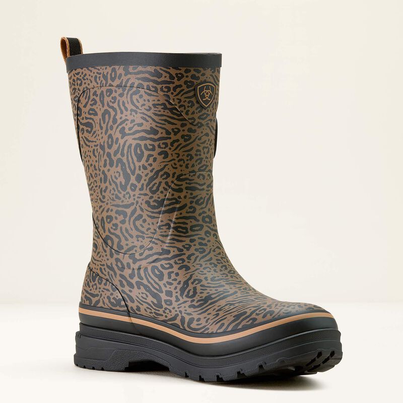 Ariat Women's Kelmarsh Mid Rubber Boot - Ocelot Print