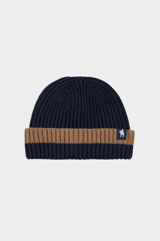 Thomas Cook Kid’s Fergus Beanie - Navy/Tan