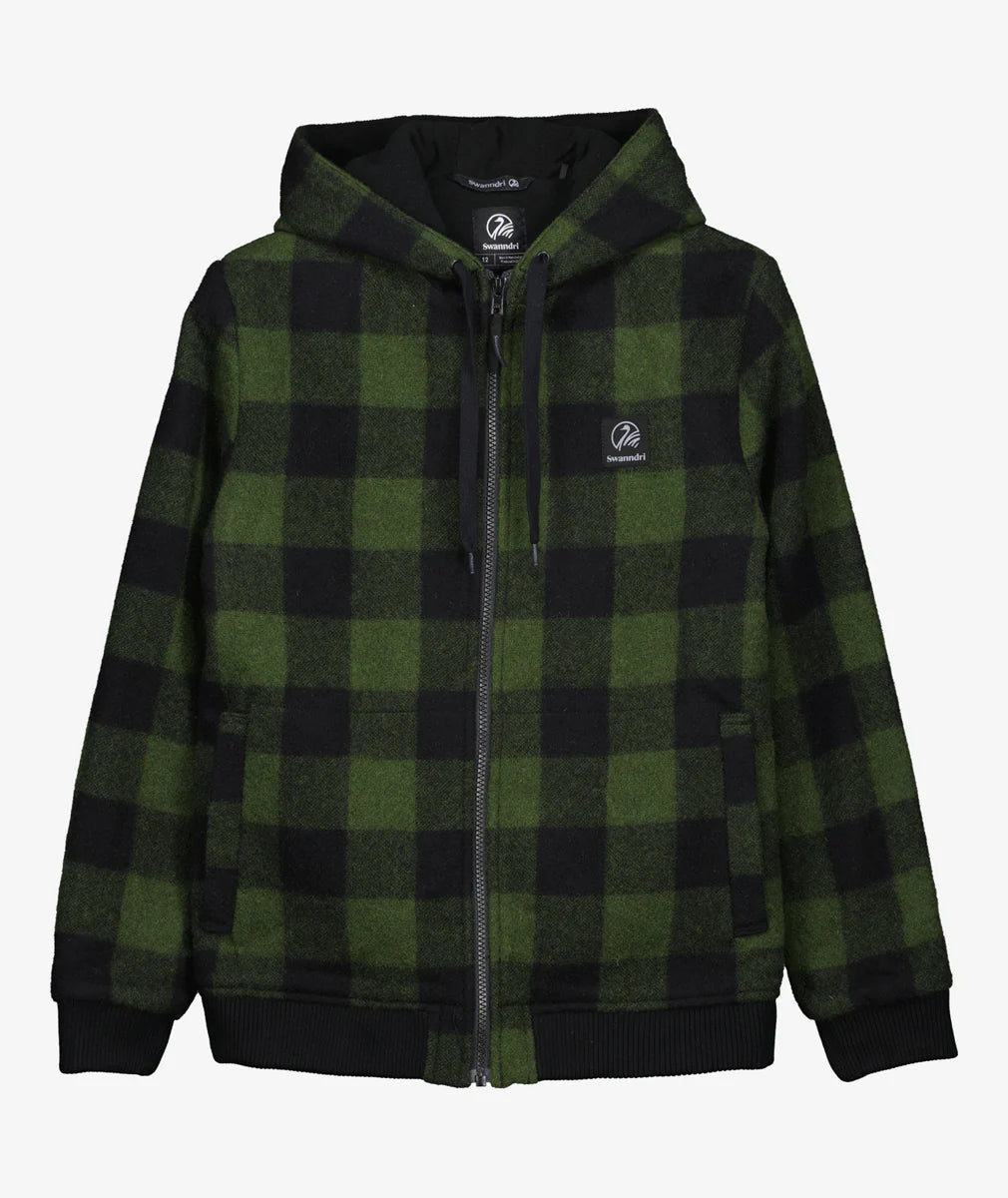 Swanndri Kids' Crooked River Wool Hoodie