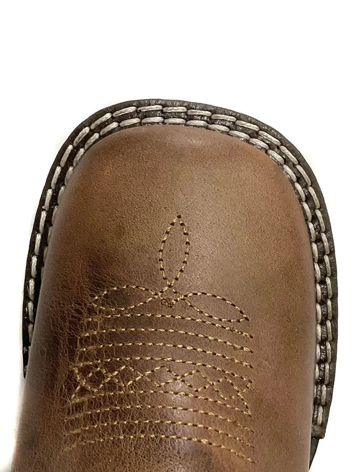 Roper Kids Monterey Aztec leather Boot Brown